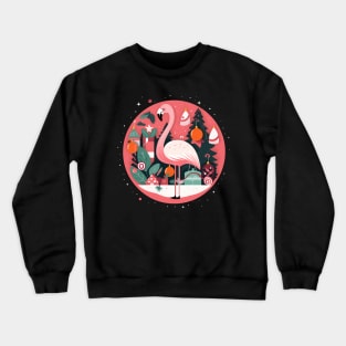 Flamingo Flock Sunset, Love Flamingos Crewneck Sweatshirt